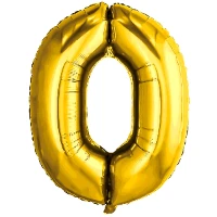 1207-4781 Р ЦИФРА 0  32" Металлик Gold
