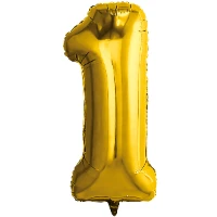1207-4782 Р ЦИФРА 1  32" Металлик Gold