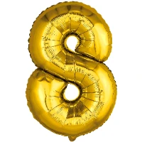 1207-4789 Р ЦИФРА 8  32" Металлик Gold