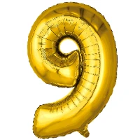 1207-4790 Р ЦИФРА 9  32" Металлик Gold