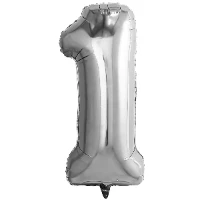 1207-4792 Р ЦИФРА 1  32" Металлик Silver
