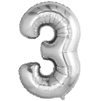 1207-4794 Р ЦИФРА 3  32" Металлик Silver