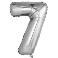 1207-4798 Р ЦИФРА 7  32" Металлик Silver