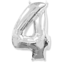 1207-4824 Ф ЦИФРА 4  40" Silver  без УП