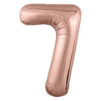 1207-4898 Р ЦИФРА 7  40" Металлик Rose Gold