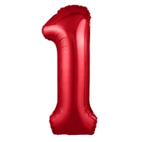1207-5012 Р ЦИФРА 1  40" Металлик Red