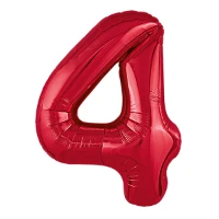 1207-5015 Р ЦИФРА 4  40" Металлик Red