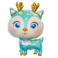 1207-5088 К ФИГУРА Олень милый бирюзовый