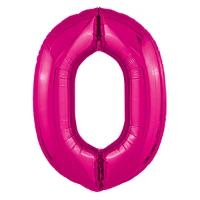 1207-5115 Р ЦИФРА 0  40" Металлик Fuchsia