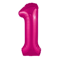 1207-5116 Р ЦИФРА 1  40" Металлик Fuchsia