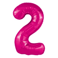 1207-5117 Р ЦИФРА 2  40" Металлик Fuchsia