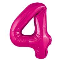 1207-5119 Р ЦИФРА 4  40" Металлик Fuchsia