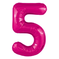 1207-5120 Р ЦИФРА 5  40" Металлик Fuchsia