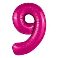 1207-5124 Р ЦИФРА 9  40" Металлик Fuchsia
