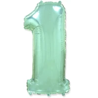 1207-5314 Ф ЦИФРА 1  40" Пастель Mint