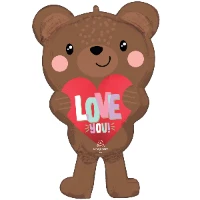 1207-5322 А ФИГУРА/P30 ILY Мишка сердце LOVE YOU
