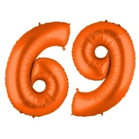 1207-5387 Г ЦИФРА 6/9  40" Пастель Orange