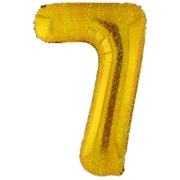 1207-5398 К ЦИФРА 7  40" Gold блеск