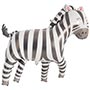 1207-5463 К ФИГУРА Зебра улыбчивая