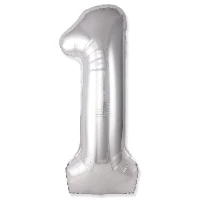 1207-5715 Ф ЦИФРА 1  40" SLIM Silver