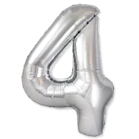 1207-5718 Ф ЦИФРА 4  40" SLIM Silver