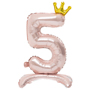 1207-5779 К ЦИФРА 5 32" Pink на подставке Корона