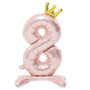 1207-5782 К ЦИФРА 8 32" Pink на подставке Корона