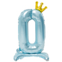 1207-5784 К ЦИФРА 0 32" Blue на подставке Корона