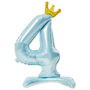 1207-5788 К ЦИФРА 4 32" Blue на подставке Корона