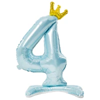 1207-5788 К ЦИФРА 4 32" Blue на подставке Корона