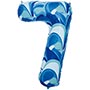 1207-5823 К ЦИФРА 7  40" Мрамор голубой