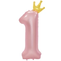 1207-5827 К ЦИФРА 1  45" Pink Корона