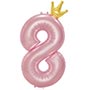 1207-5834 К ЦИФРА 8  45" Pink Корона
