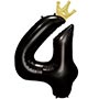 1207-5840 К ЦИФРА 4  45" Black Корона