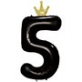1207-5841 К ЦИФРА 5  45" Black Корона