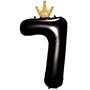 1207-5843 К ЦИФРА 7  45" Black Корона