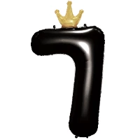 1207-5843 К ЦИФРА 7  45" Black Корона