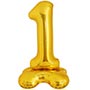 1207-5916 К ЦИФРА 1 50" Gold на подставке