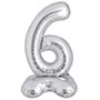 1207-5931 К ЦИФРА 6 50" Silver на подставке