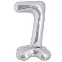 1207-5932 К ЦИФРА 7 50" Silver на подставке