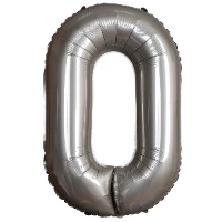1207-6100 Ф ЦИФРА 0  40" SLIM Moonlight Silver