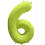 1207-6168 К ЦИФРА 6 40" Неон Yellow