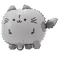 1207-6202 К ФИГУРА ПушМяу Кошка серая