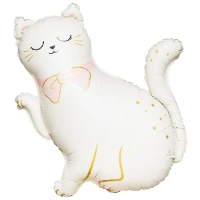 1207-6245 К ФИГУРА Кошечка с лапкой белая