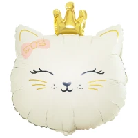 1207-6248 К ФИГУРА Кошечка с короной бежевая