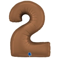 1207-6280 Г ЦИФРА 2  40" Сатин Chocolate