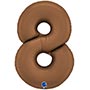 1207-6286 Г ЦИФРА 8  40" Сатин Chocolate