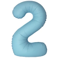 1207-6323 Ф ЦИФРА 2  40" SLIM Matte Baby Blue