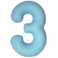 1207-6324 Ф ЦИФРА 3  40" SLIM Matte Baby Blue