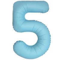 1207-6326 Ф ЦИФРА 5  40" SLIM Matte Baby Blue